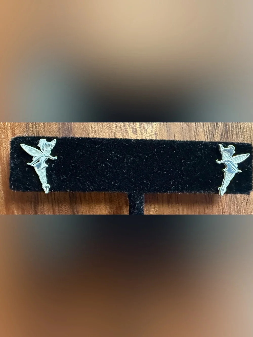 Disney Sterling Silver 925 Tinker Bell Stud Pierced Earrings
